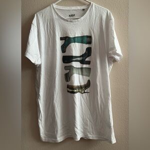 ABBA NWOT White Graphic Band T-Shirt Men’s Women’s size 3XL